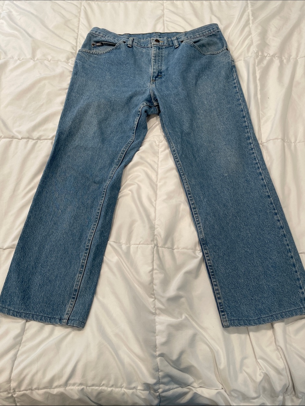 Vintage Lee Men's Light Blue Bootcut Jeans 38 x 30